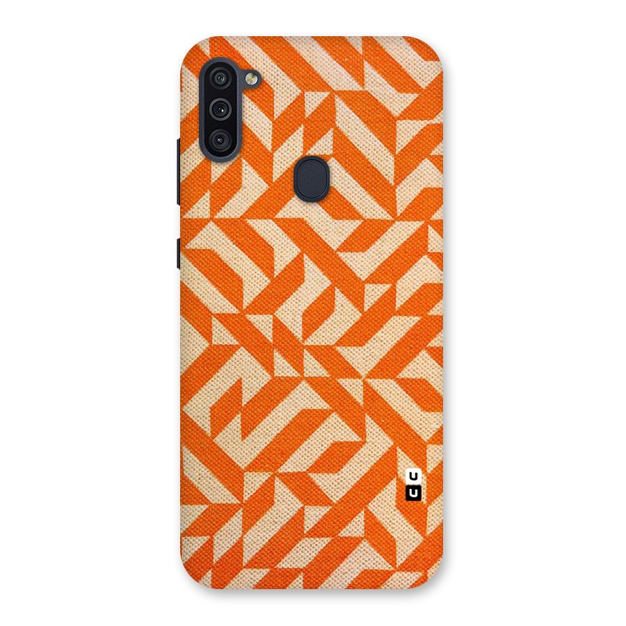 Orange Beige Pattern Back Case for Galaxy M11