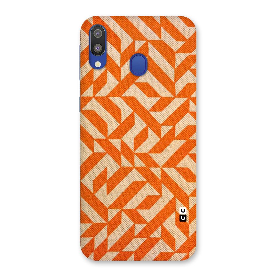 Orange Beige Pattern Back Case for Galaxy M20