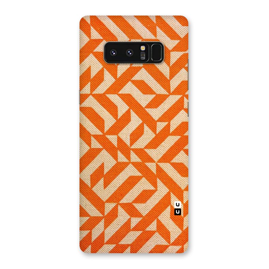 Orange Beige Pattern Back Case for Galaxy Note 8