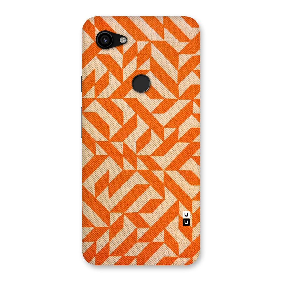 Orange Beige Pattern Back Case for Google Pixel 3a XL