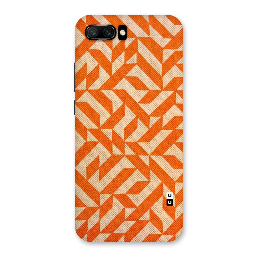 Orange Beige Pattern Back Case for Honor 10