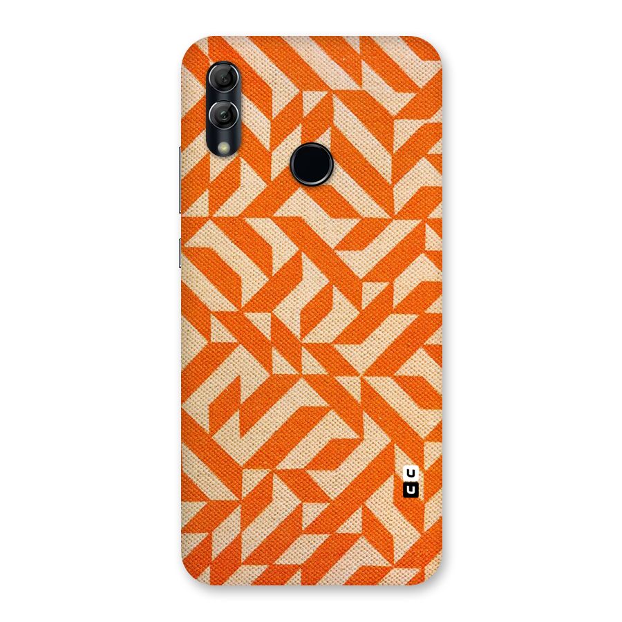 Orange Beige Pattern Back Case for Honor 10 Lite