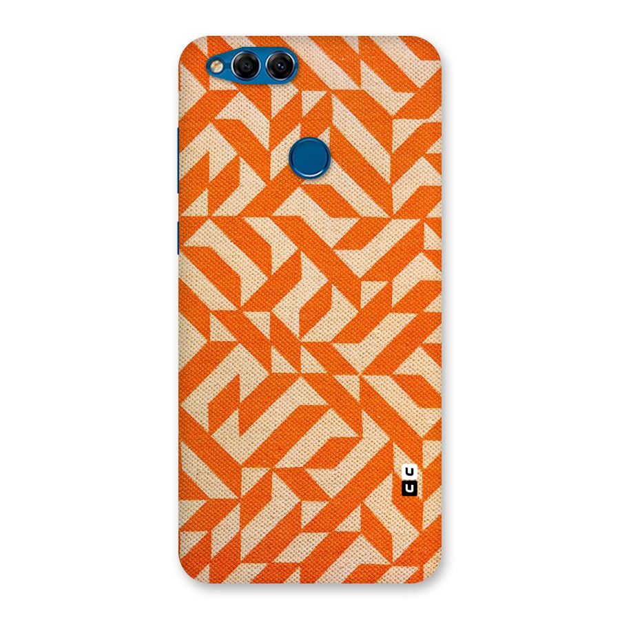 Orange Beige Pattern Back Case for Honor 7X