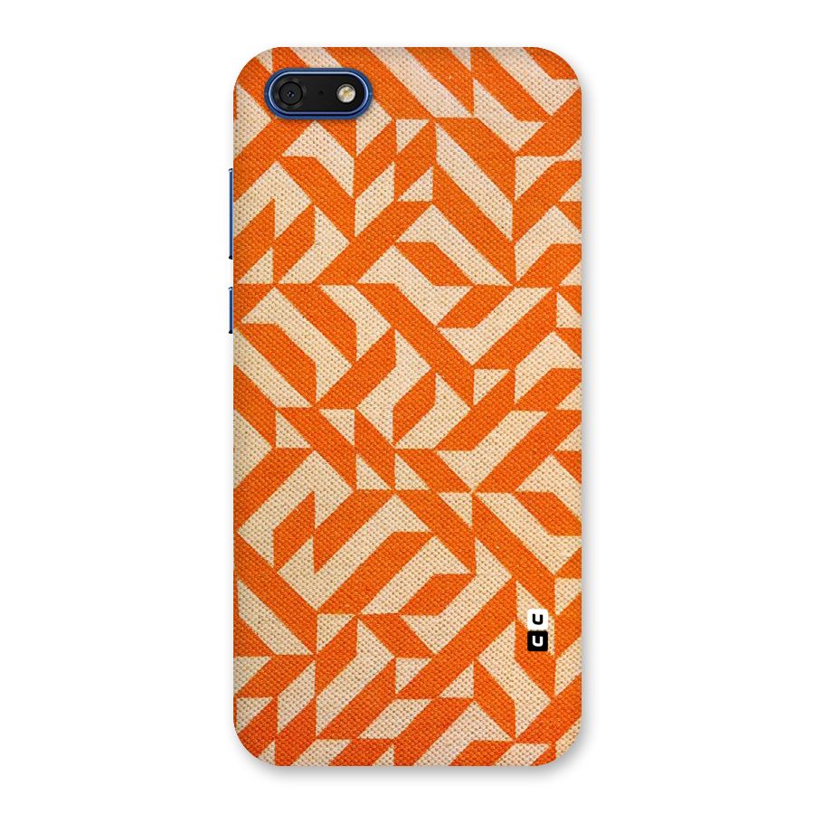 Orange Beige Pattern Back Case for Honor 7s