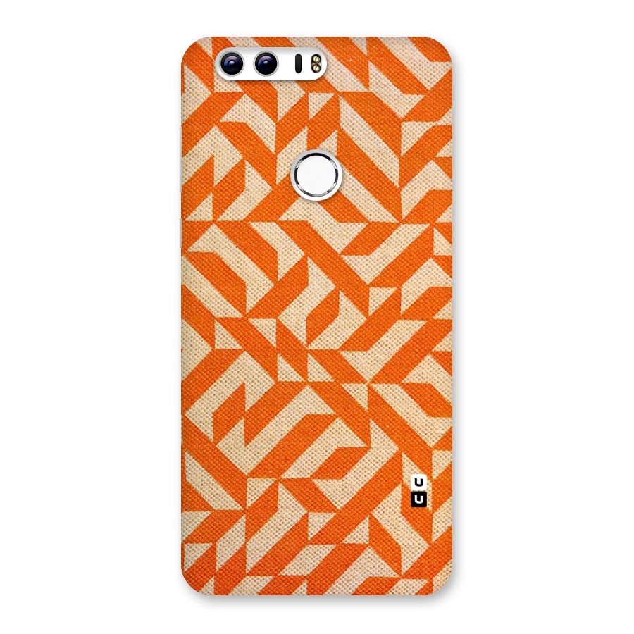 Orange Beige Pattern Back Case for Honor 8