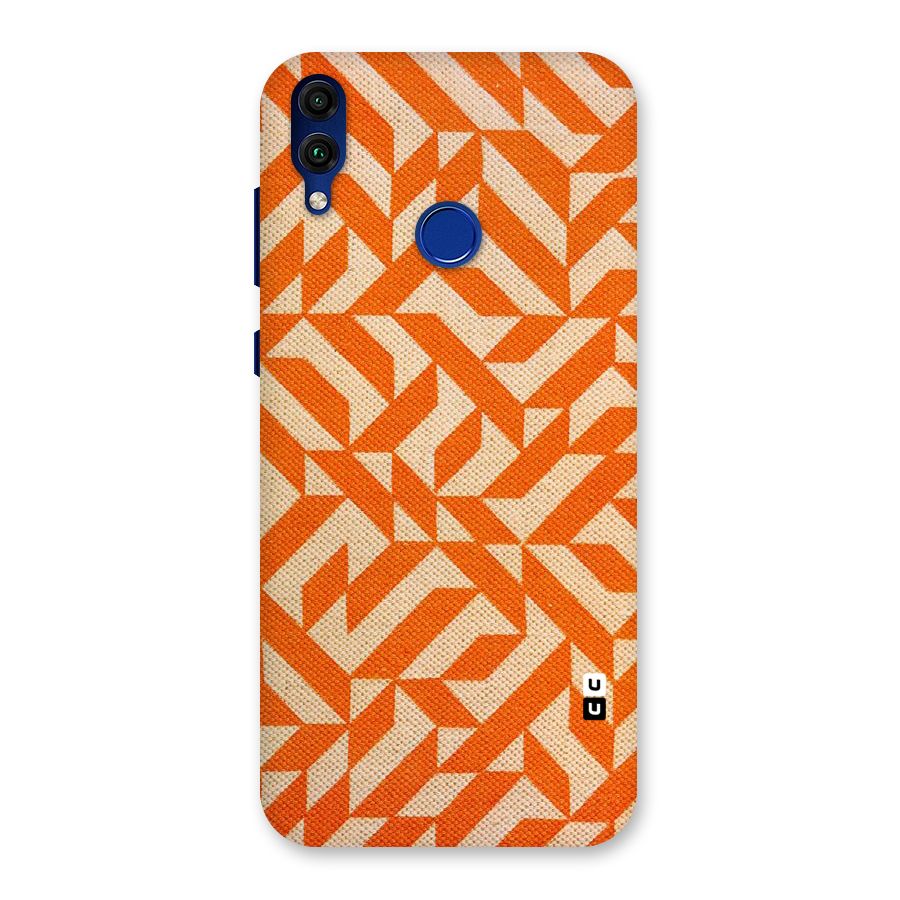 Orange Beige Pattern Back Case for Honor 8C