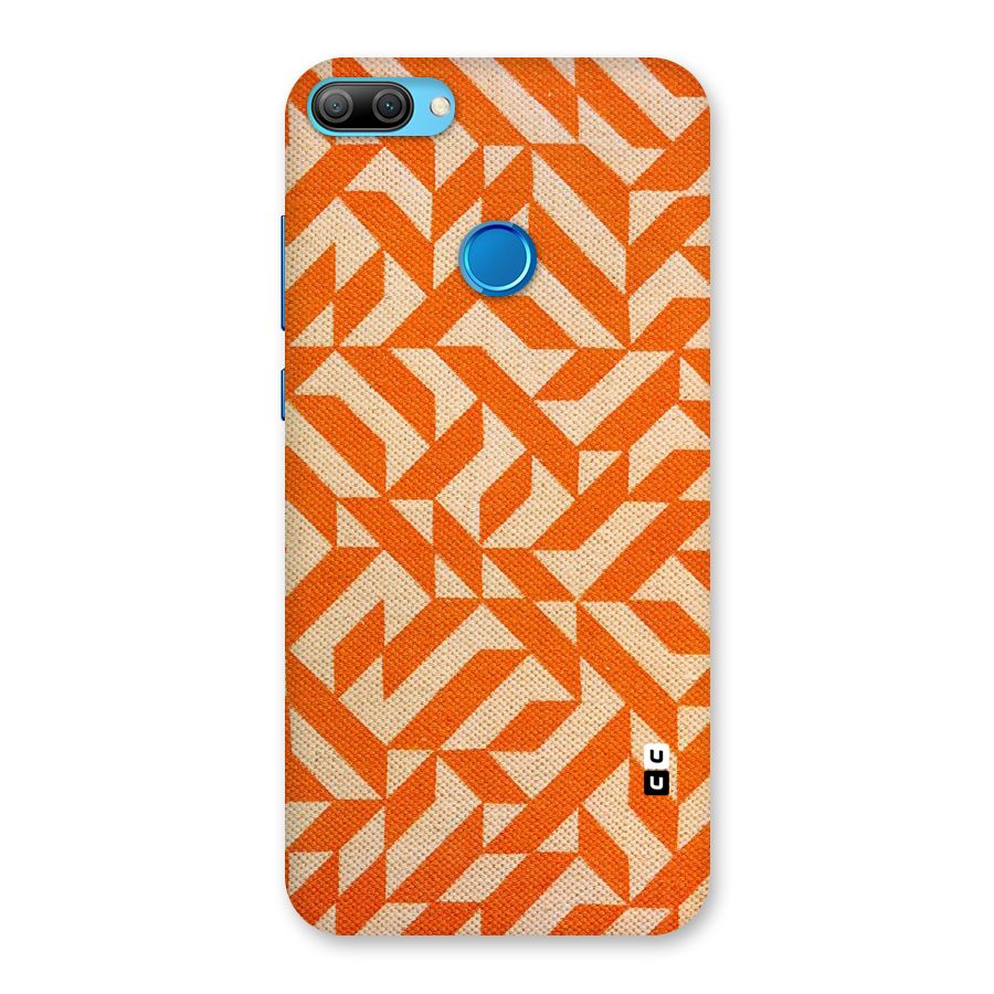 Orange Beige Pattern Back Case for Honor 9N
