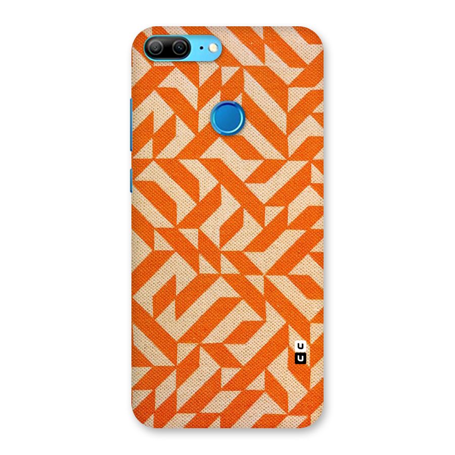 Orange Beige Pattern Back Case for Honor 9 Lite