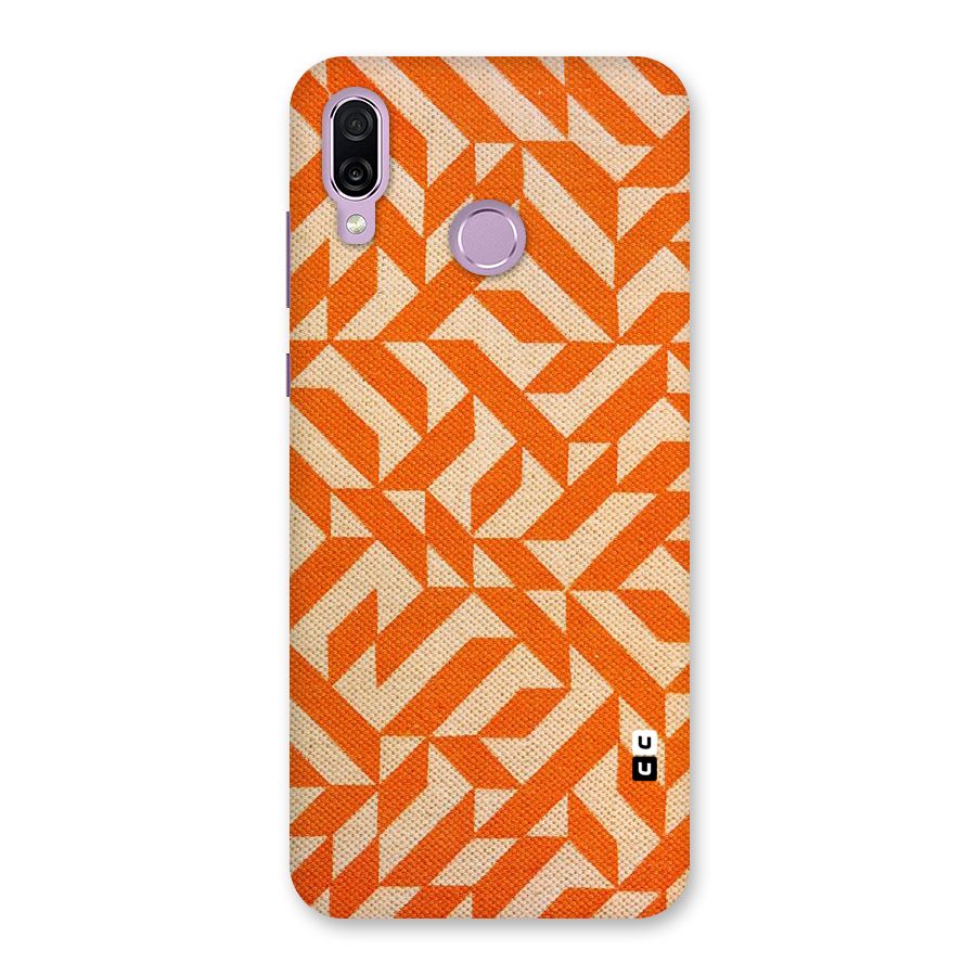Orange Beige Pattern Back Case for Honor Play