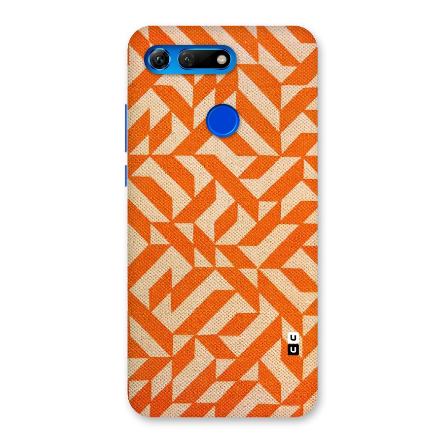 Orange Beige Pattern Back Case for Honor View 20