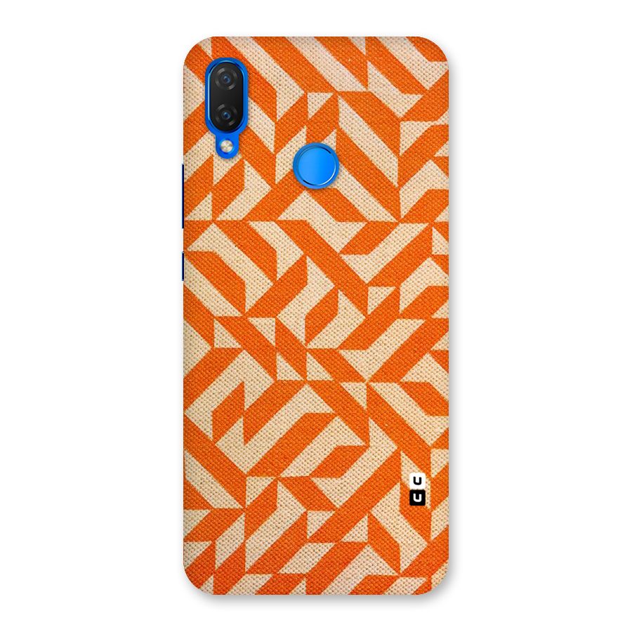 Orange Beige Pattern Back Case for Huawei P Smart+