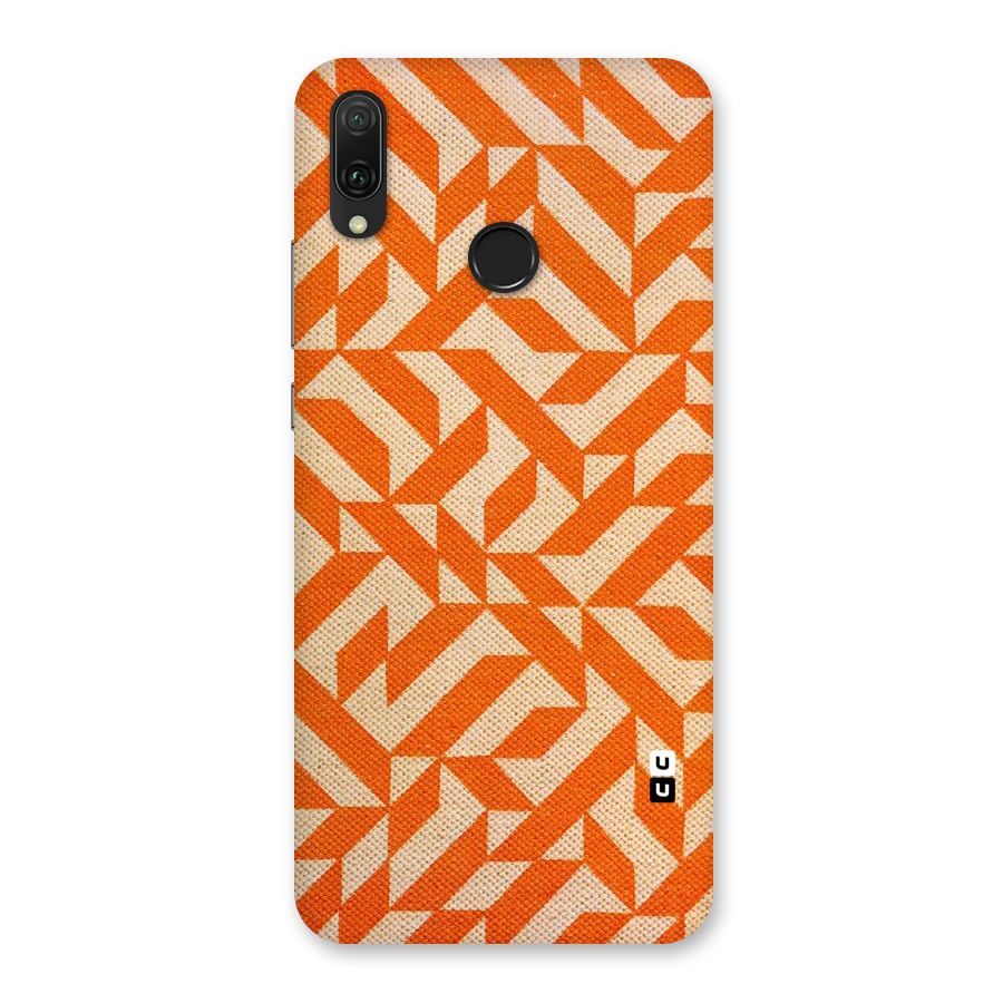 Orange Beige Pattern Back Case for Huawei Y9 (2019)