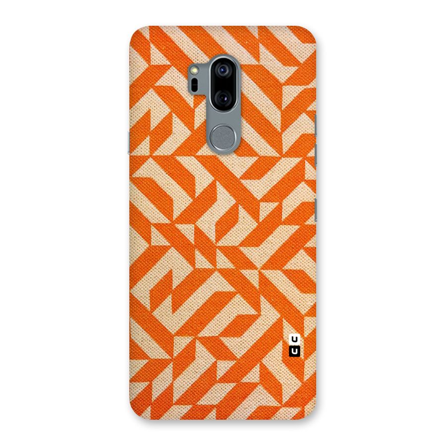 Orange Beige Pattern Back Case for LG G7