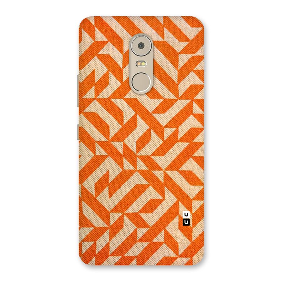 Orange Beige Pattern Back Case for Lenovo K6 Note