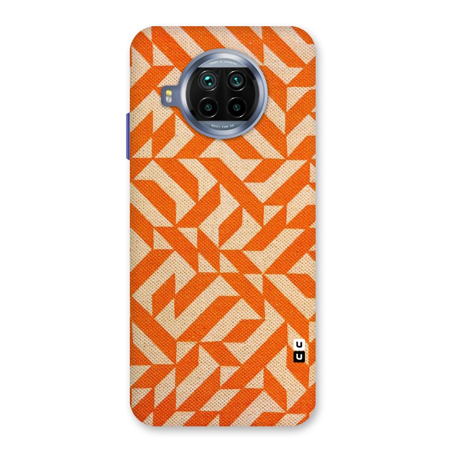 Orange Beige Pattern Back Case for Mi 10i