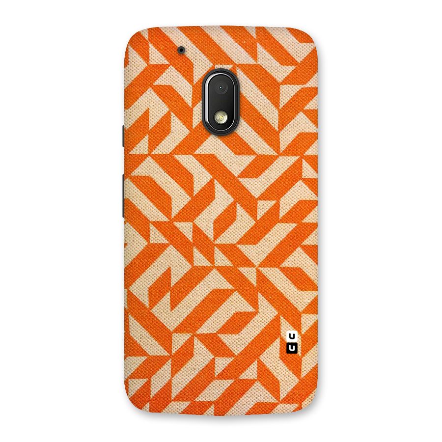 Orange Beige Pattern Back Case for Moto G4 Play