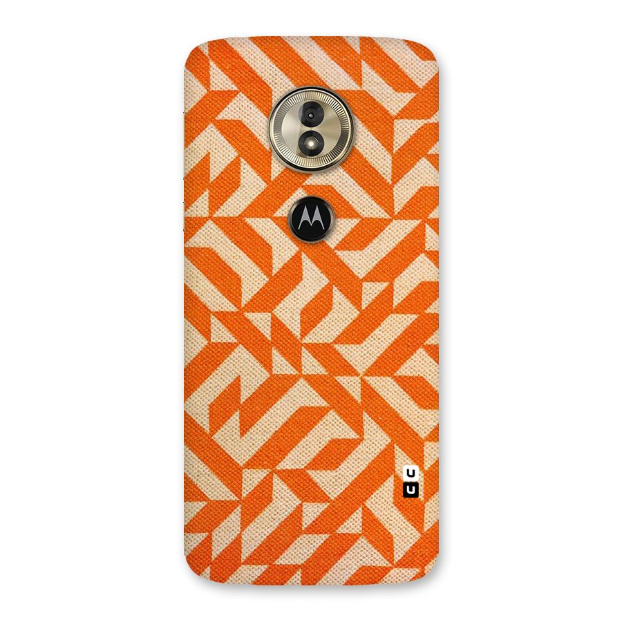 Orange Beige Pattern Back Case for Moto G6 Play