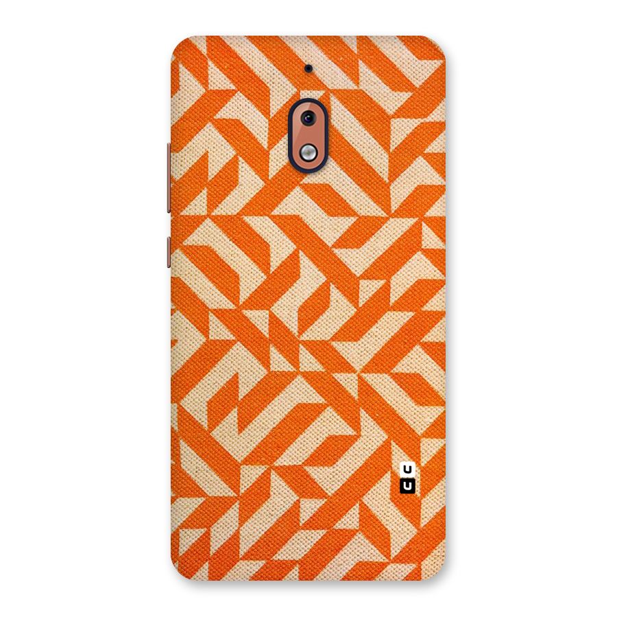 Orange Beige Pattern Back Case for Nokia 2.1