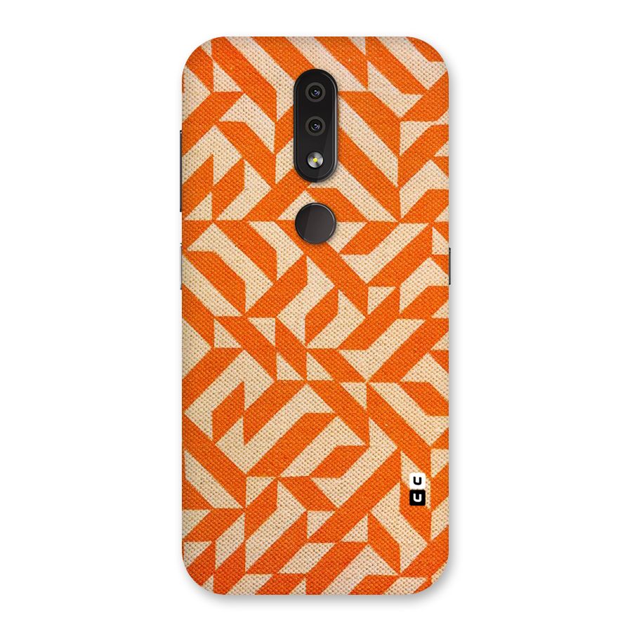 Orange Beige Pattern Back Case for Nokia 4.2