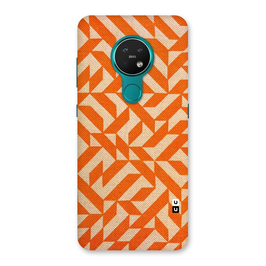 Orange Beige Pattern Back Case for Nokia 7.2