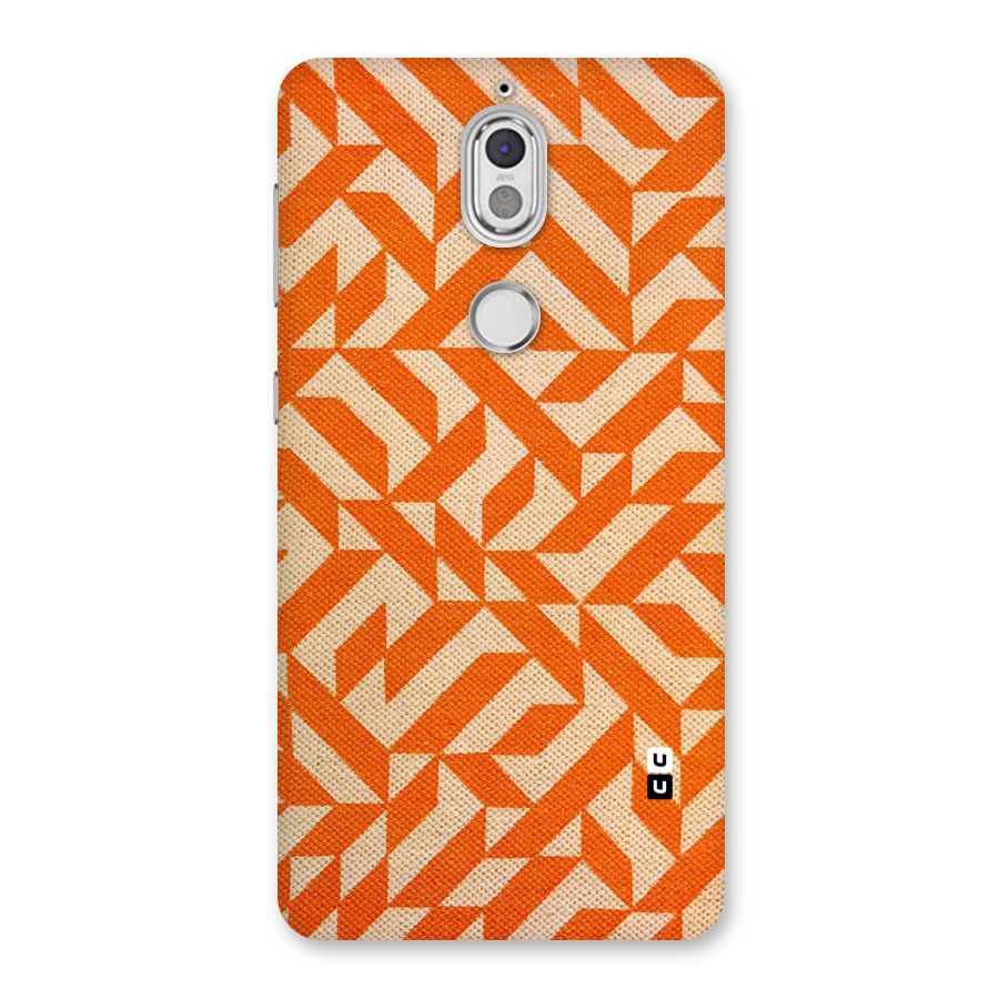 Orange Beige Pattern Back Case for Nokia 7