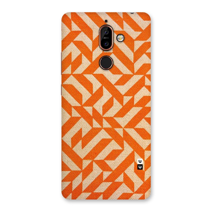 Orange Beige Pattern Back Case for Nokia 7 Plus
