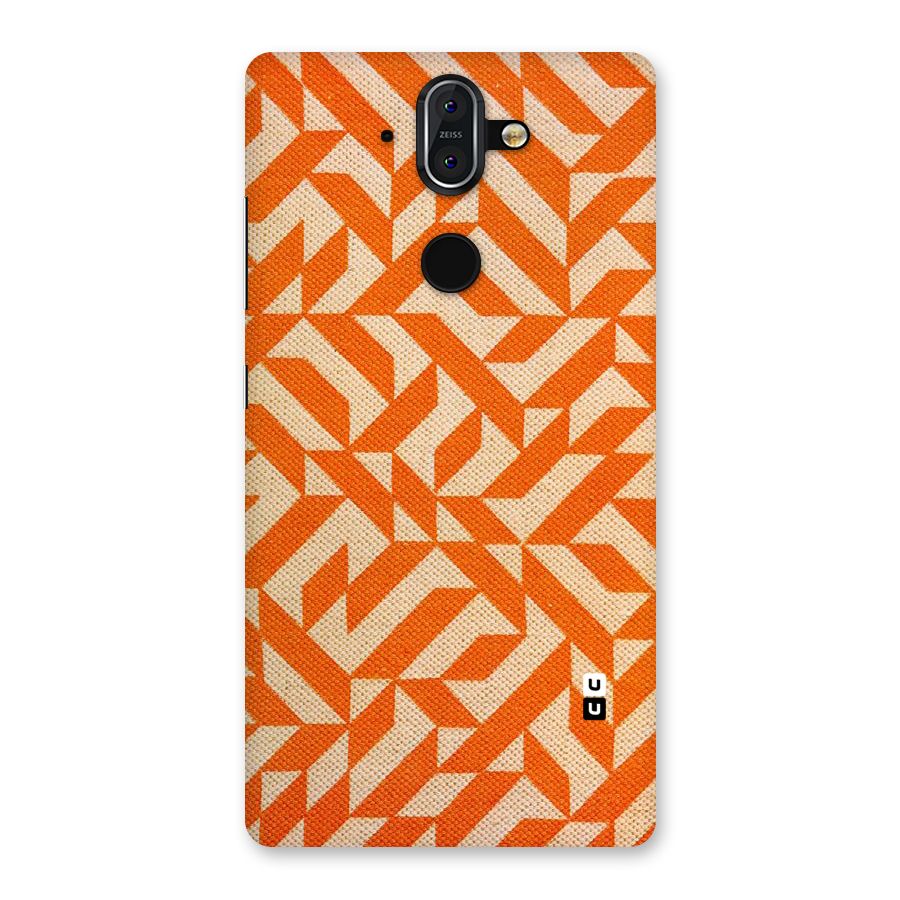 Orange Beige Pattern Back Case for Nokia 8 Sirocco