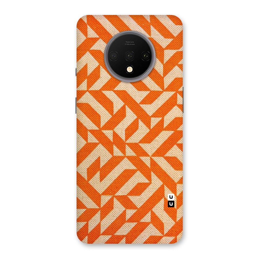 Orange Beige Pattern Back Case for OnePlus 7T