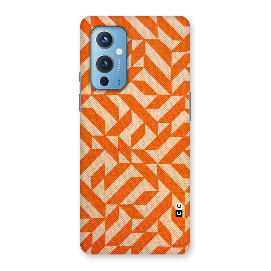 Orange Beige Pattern Back Case for OnePlus 9
