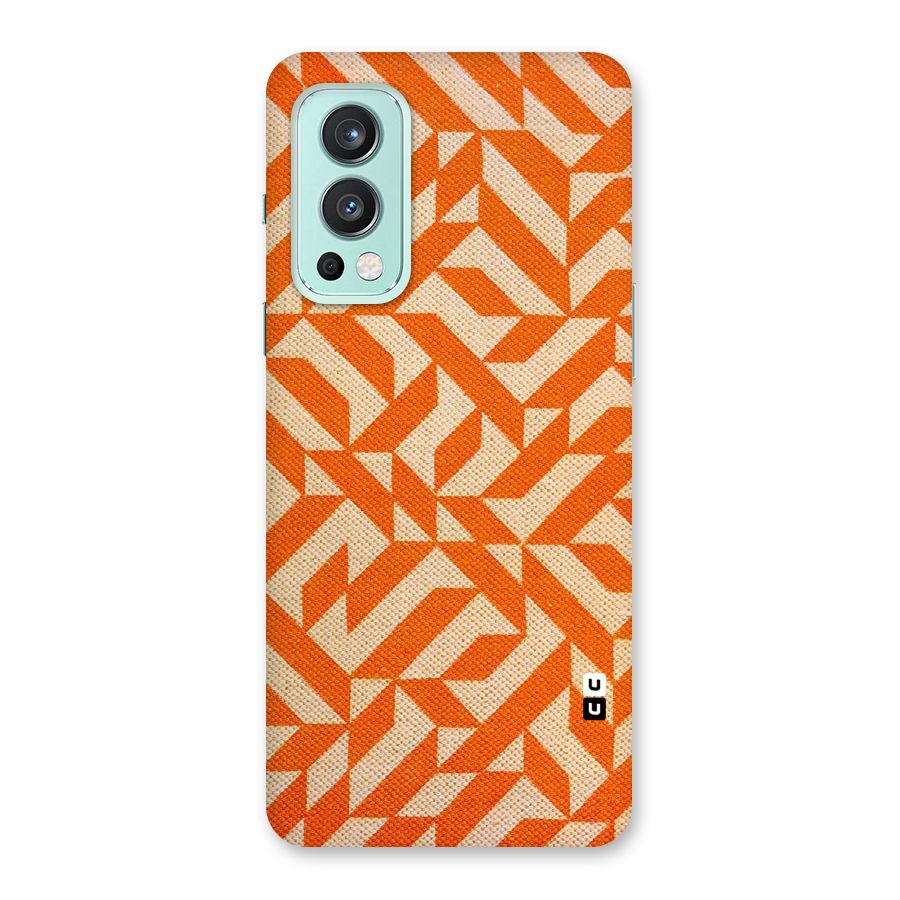 Orange Beige Pattern Back Case for OnePlus Nord 2 5G