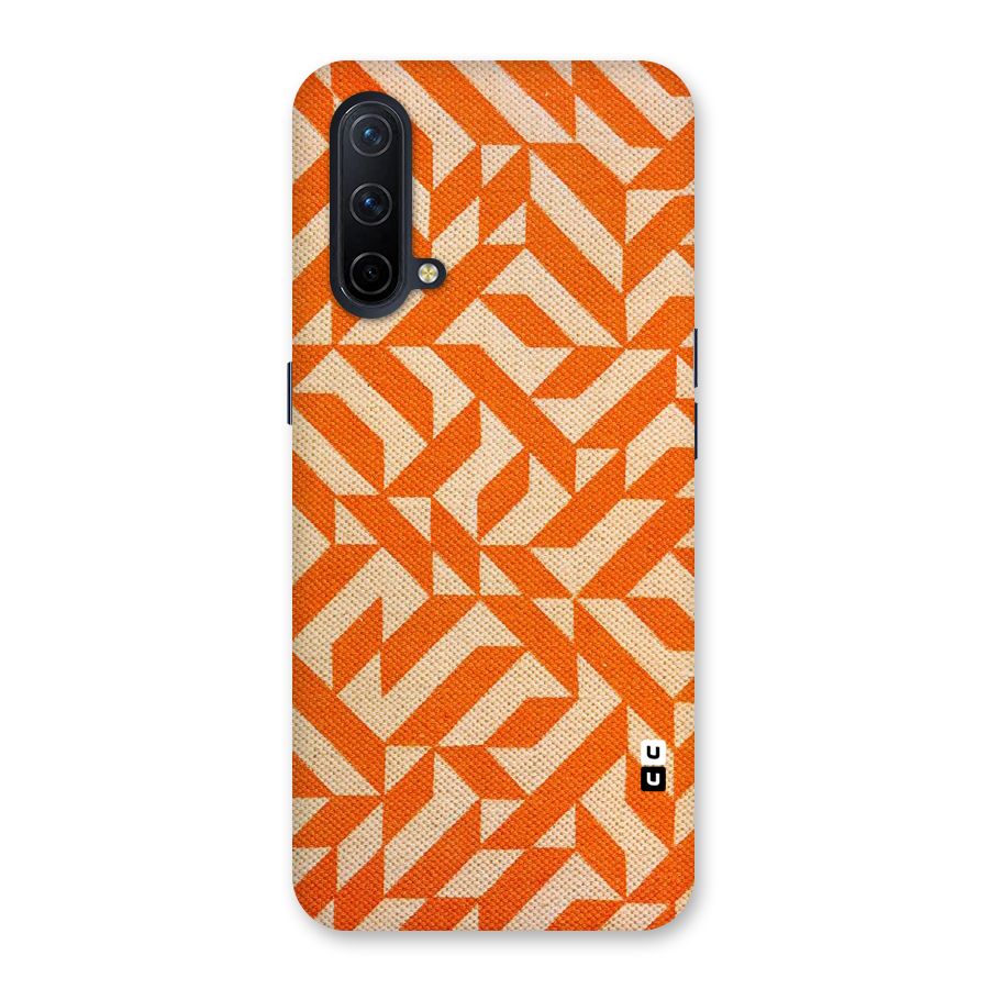 Orange Beige Pattern Back Case for OnePlus Nord CE 5G