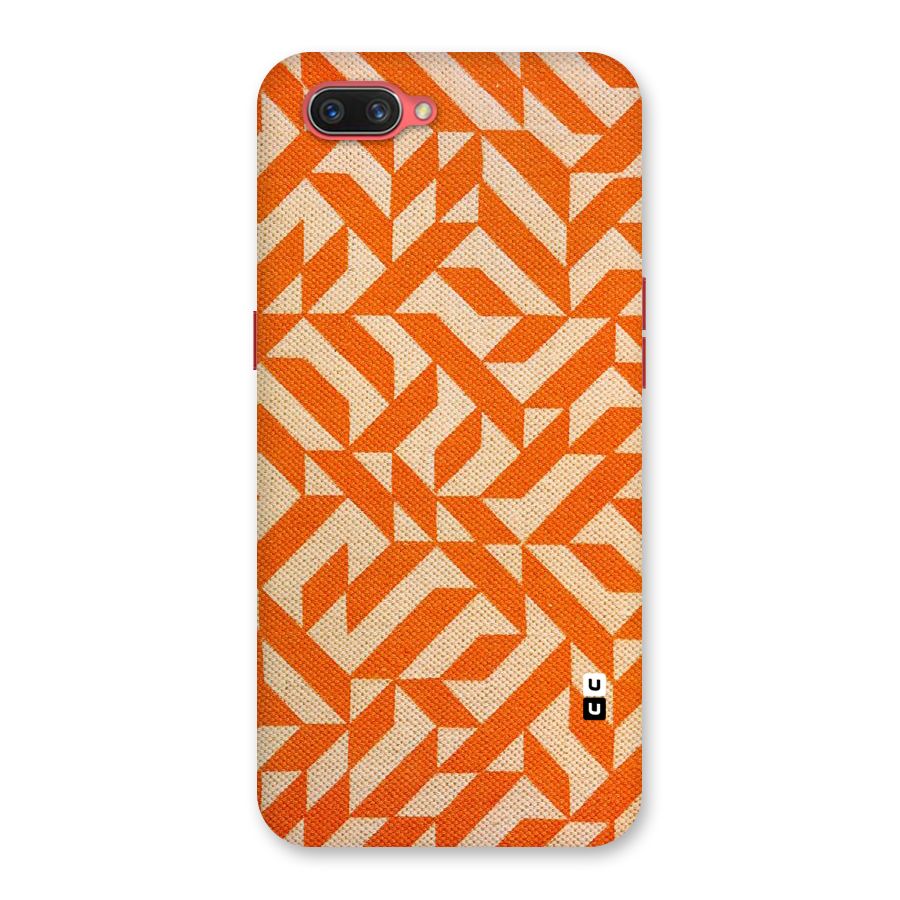 Orange Beige Pattern Back Case for Oppo A3s