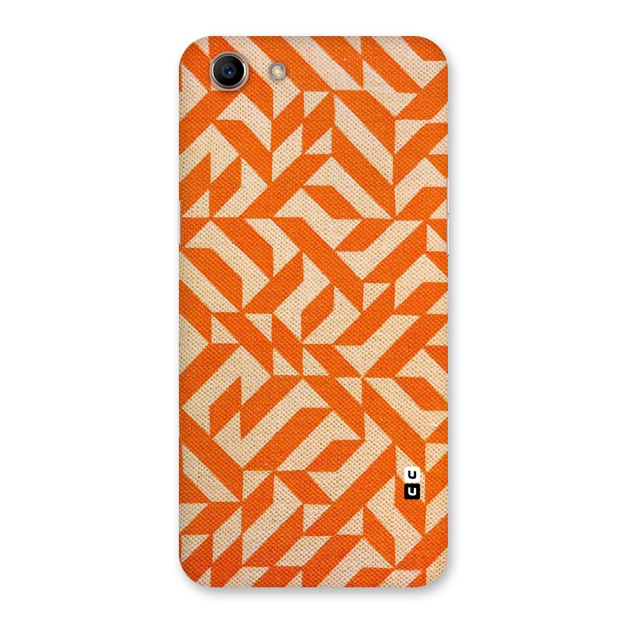 Orange Beige Pattern Back Case for Oppo A83 (2018)