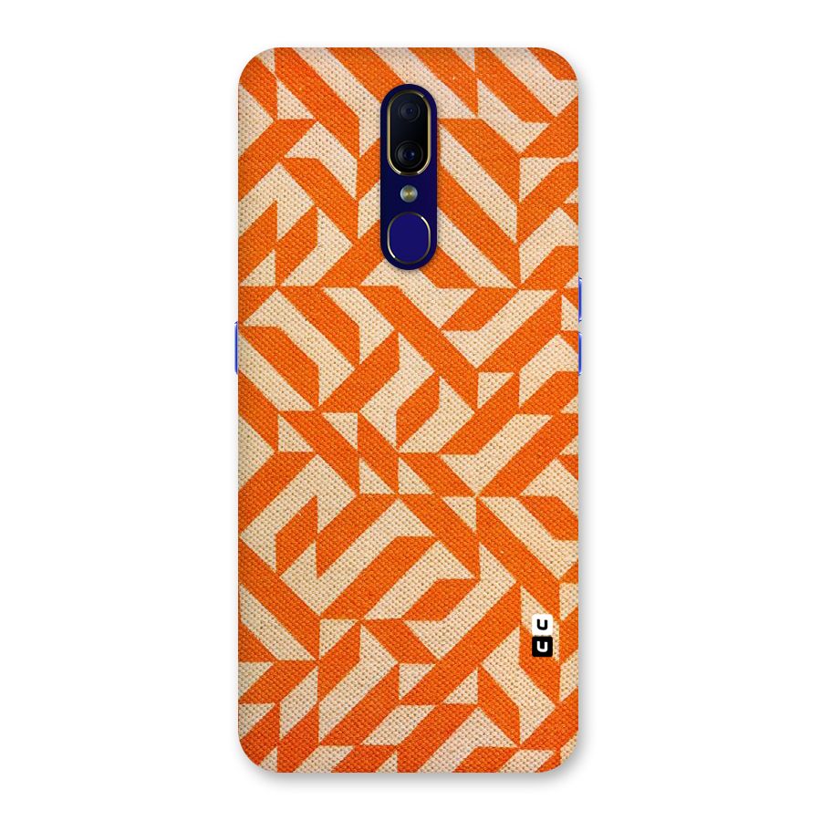 Orange Beige Pattern Back Case for Oppo A9