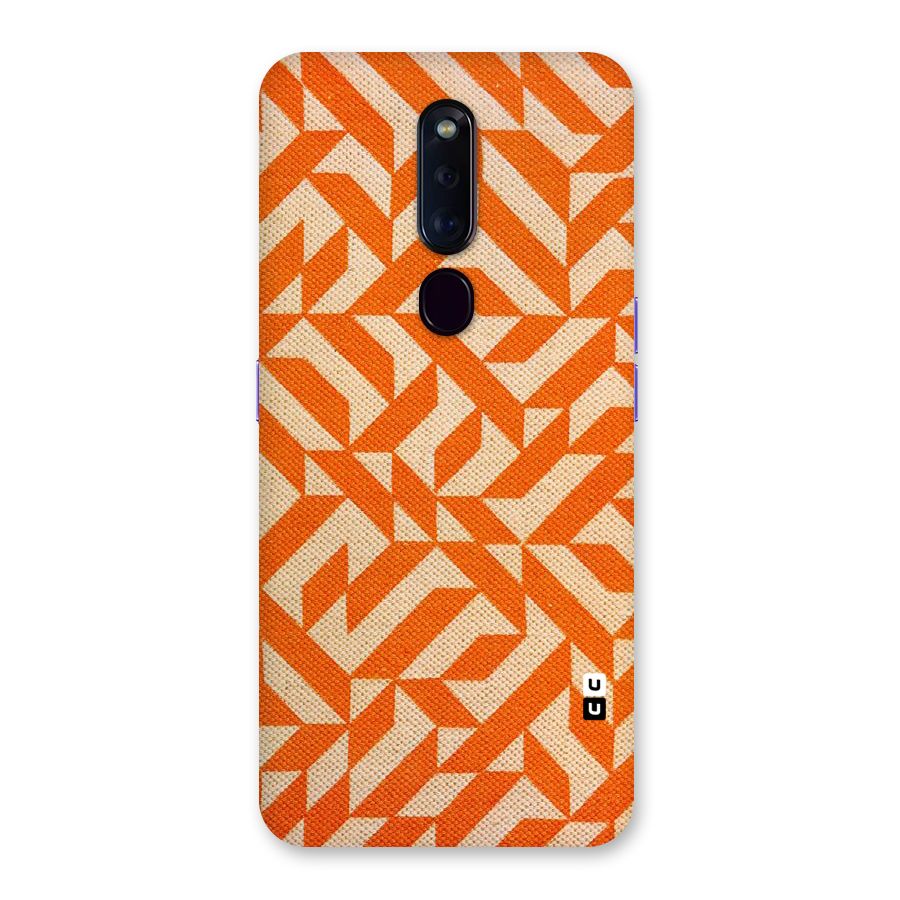 Orange Beige Pattern Back Case for Oppo F11 Pro