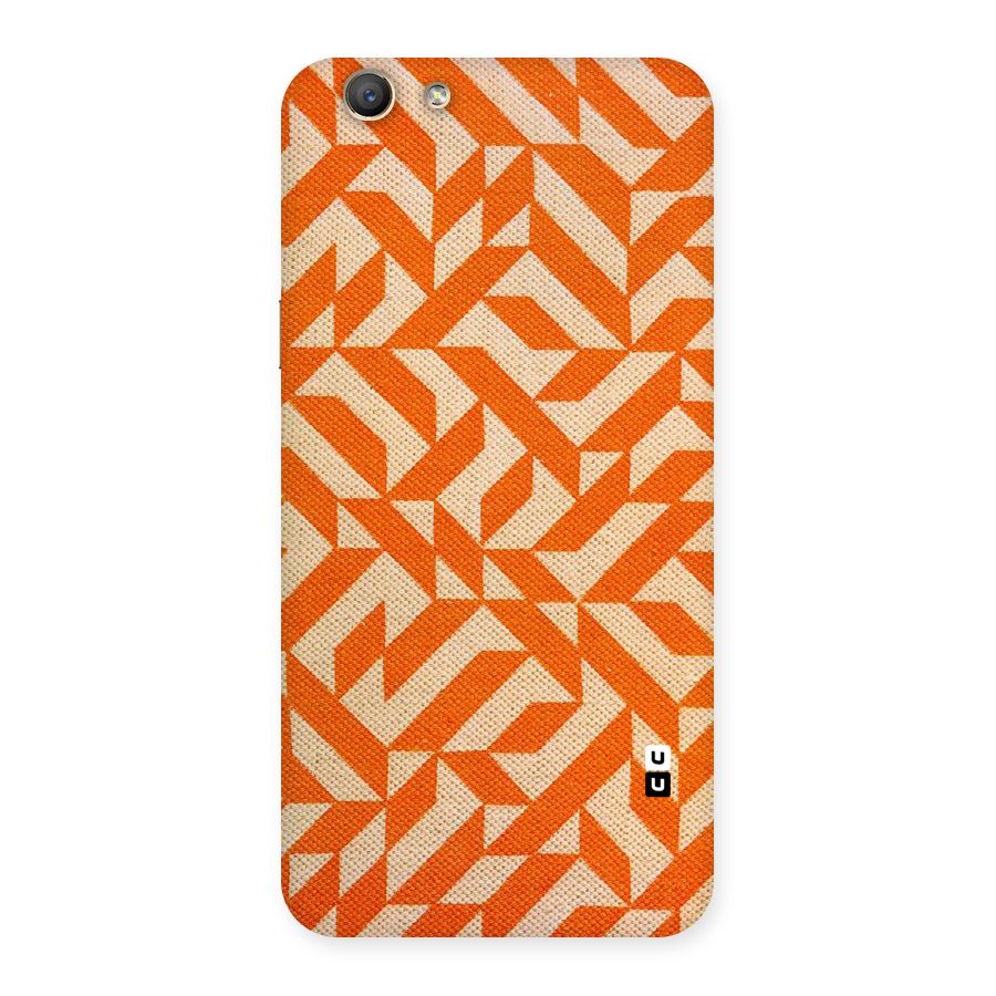 Orange Beige Pattern Back Case for Oppo F1s