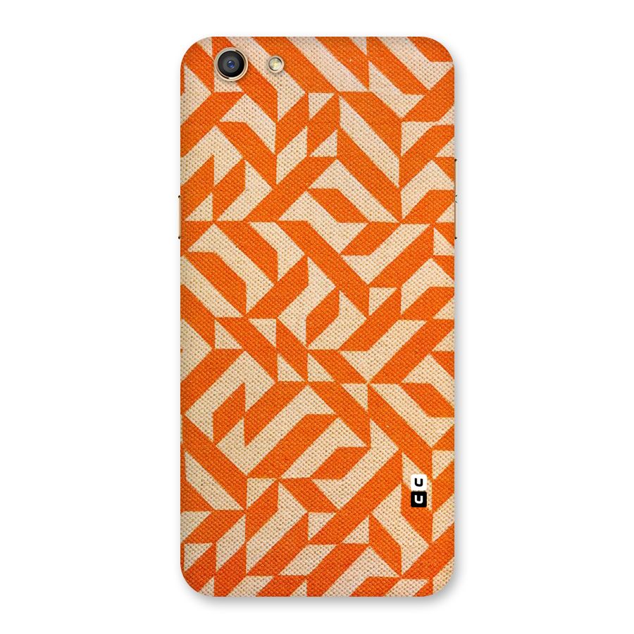 Orange Beige Pattern Back Case for Oppo F3