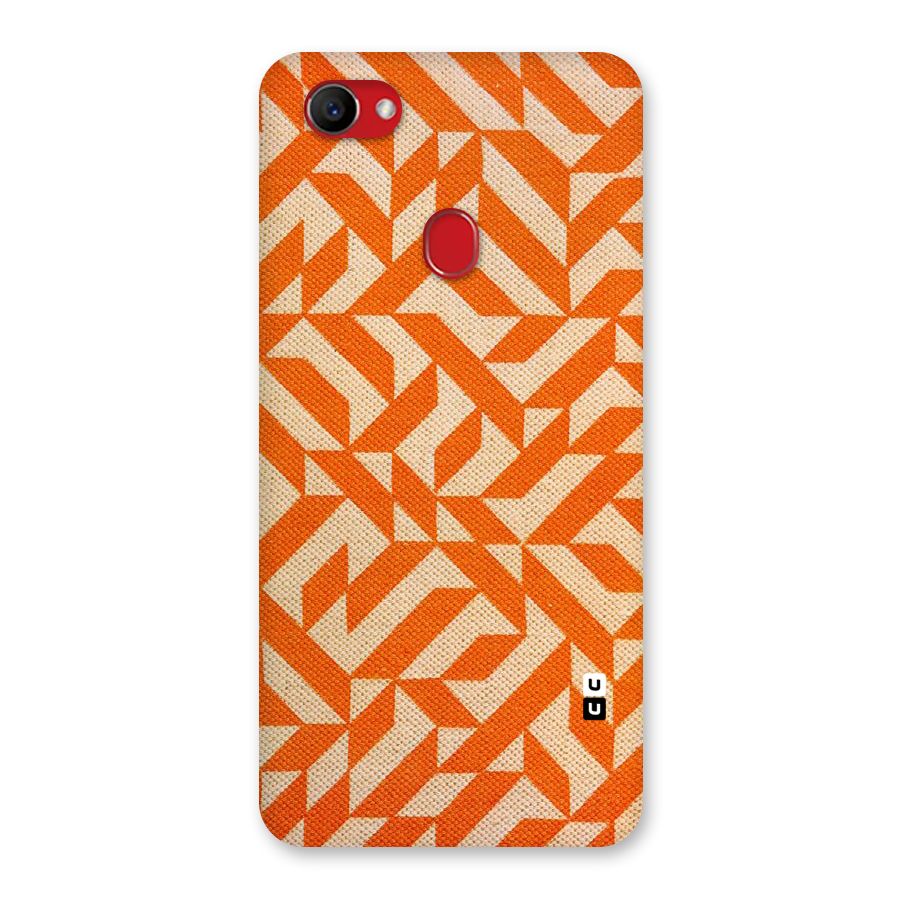 Orange Beige Pattern Back Case for Oppo F7