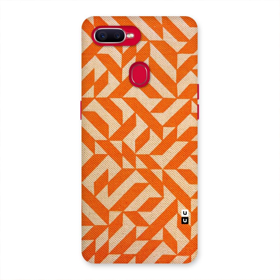 Orange Beige Pattern Back Case for Oppo F9 Pro