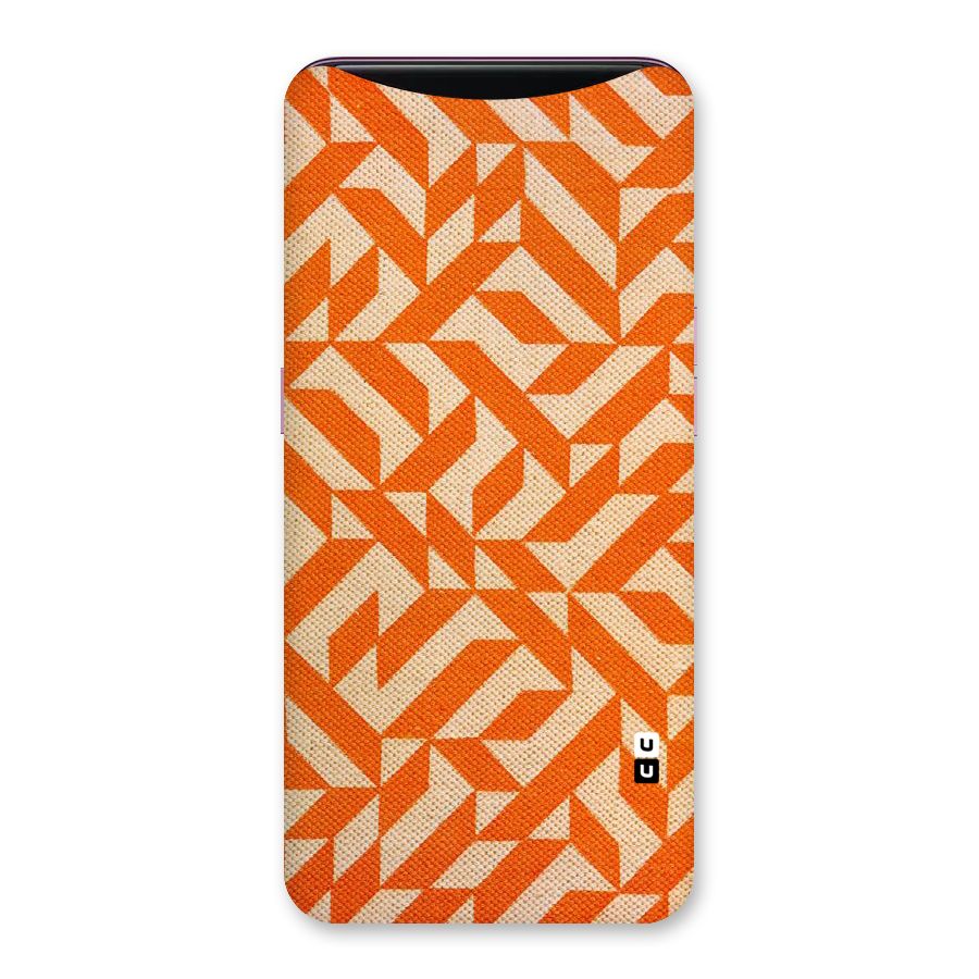 Orange Beige Pattern Back Case for Oppo Find X