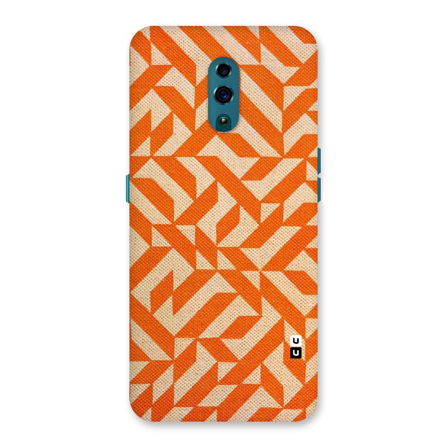 Orange Beige Pattern Back Case for Oppo Reno