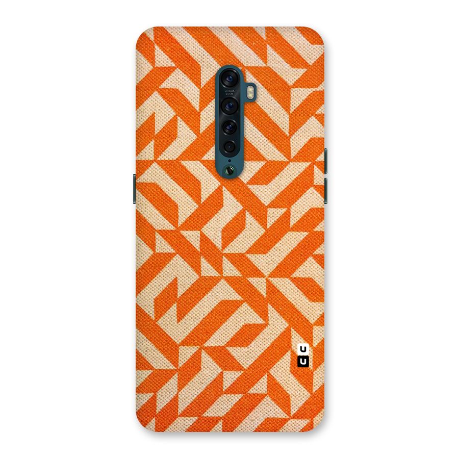 Orange Beige Pattern Back Case for Oppo Reno2