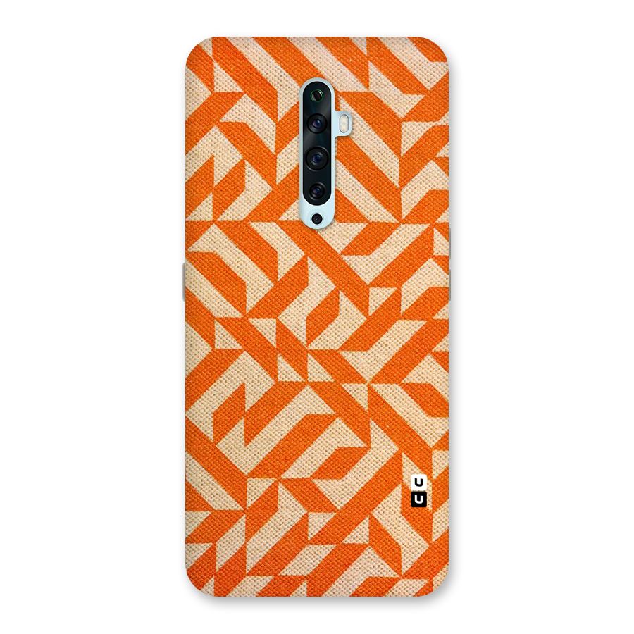 Orange Beige Pattern Back Case for Oppo Reno2 Z