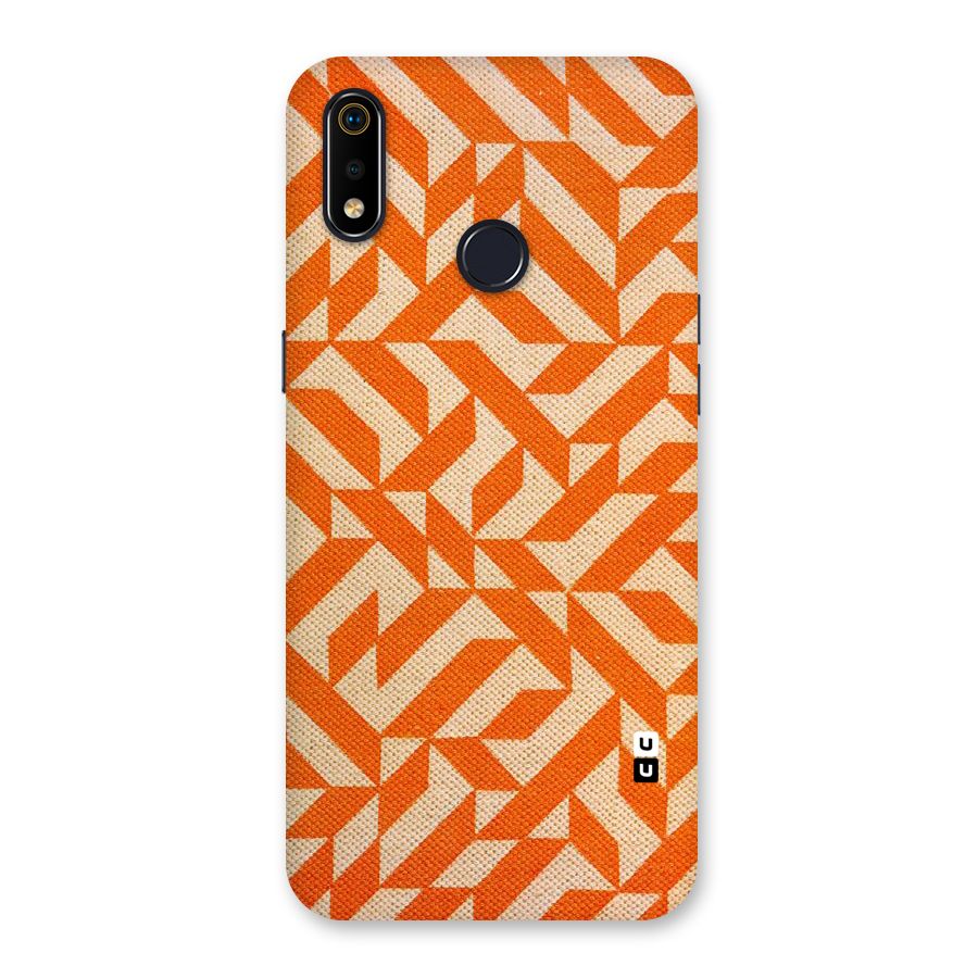 Orange Beige Pattern Back Case for Realme 3i