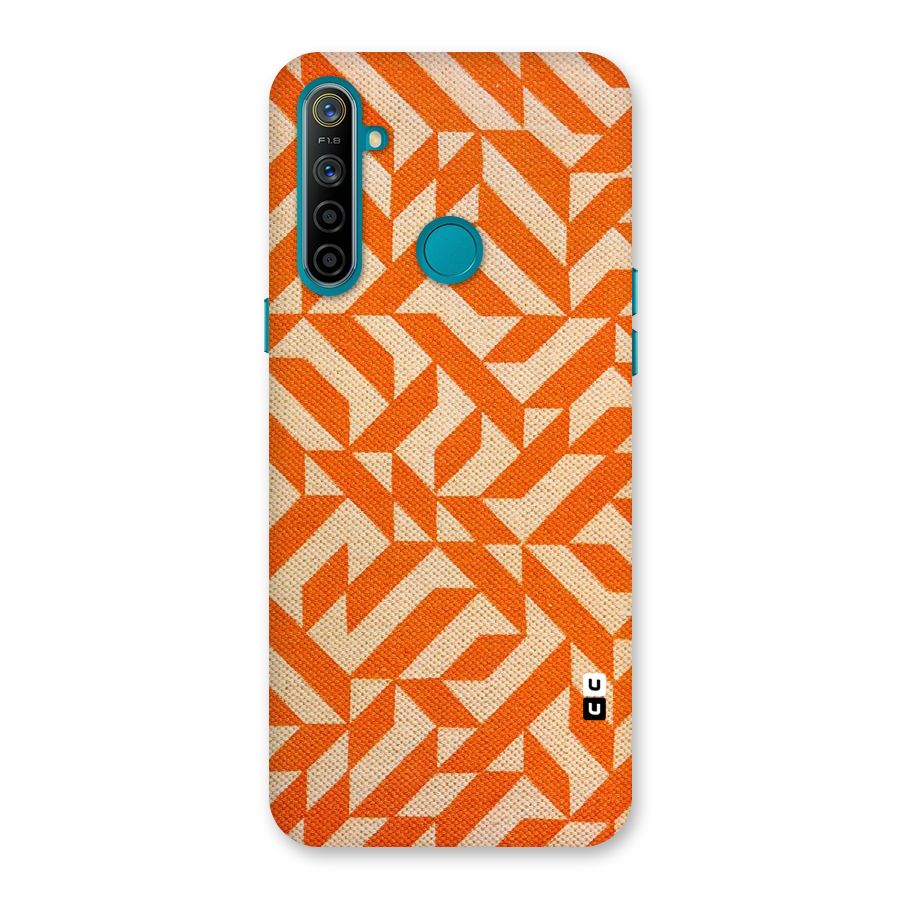 Orange Beige Pattern Back Case for Realme 5i