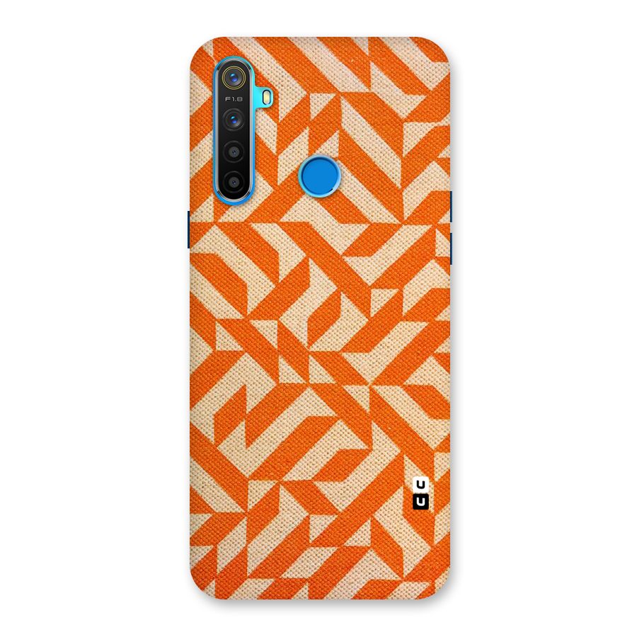 Orange Beige Pattern Back Case for Realme 5s