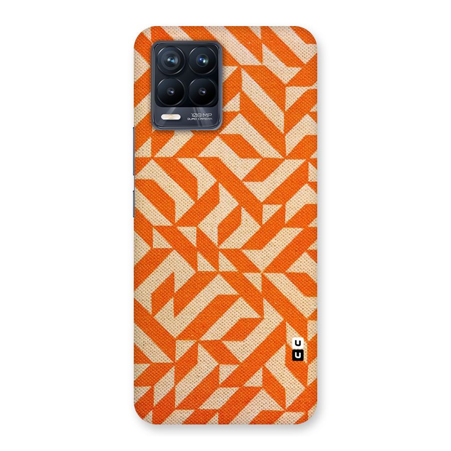 Orange Beige Pattern Back Case for Realme 8 Pro