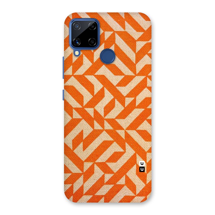 Orange Beige Pattern Back Case for Realme C15