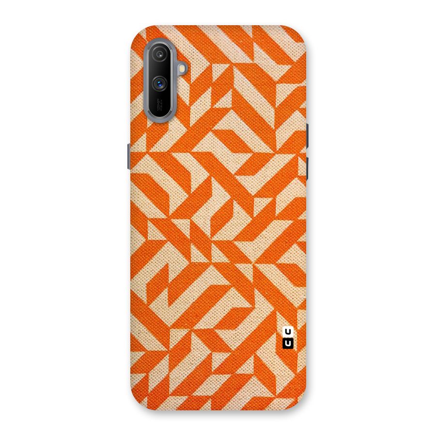 Orange Beige Pattern Back Case for Realme C3