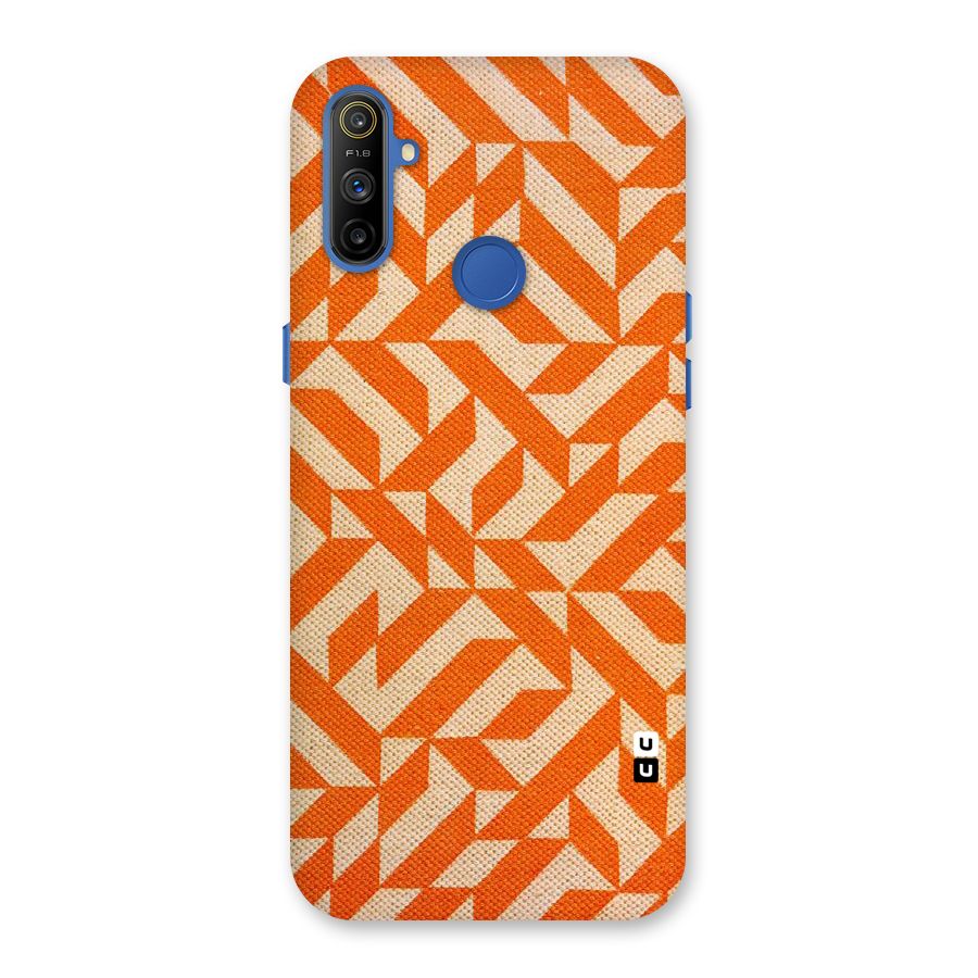 Orange Beige Pattern Back Case for Realme Narzo 10A